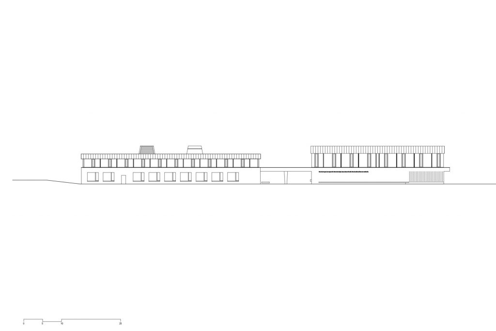 Schulhaus Muehlematten Plan Fassade