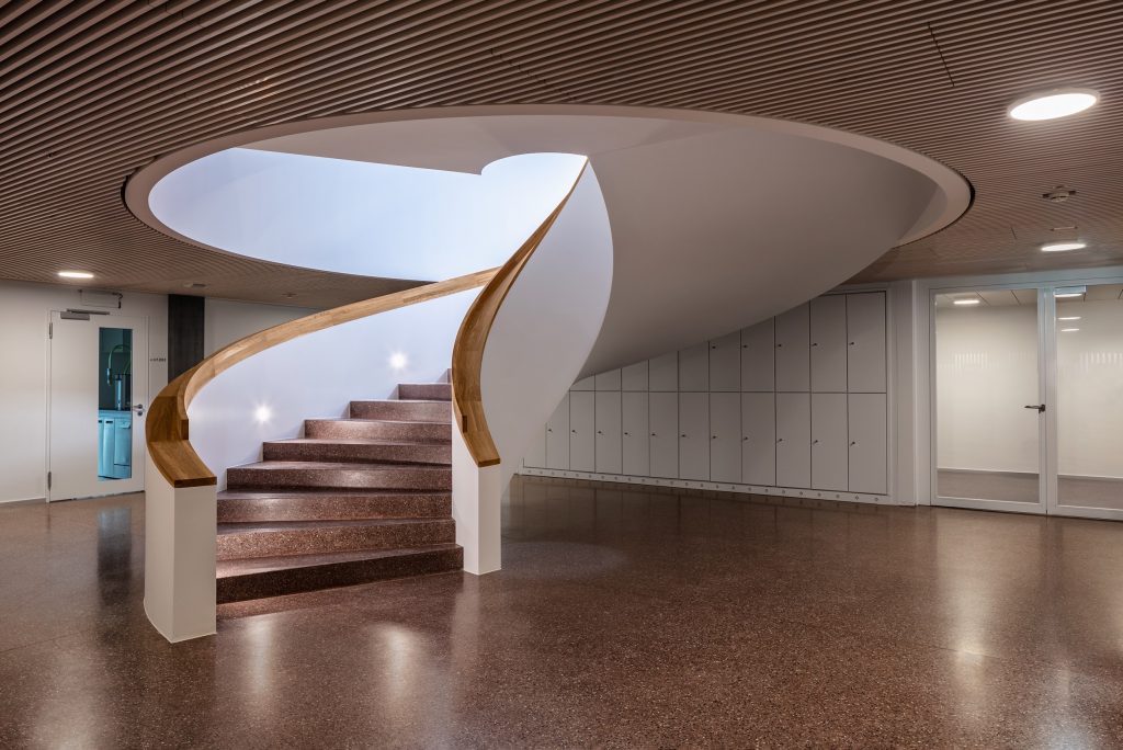 Haupterschliessung Wendeltreppe