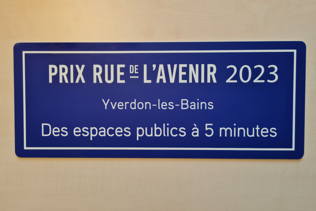 Yverdon-les-Bains remporte le prix «Rue de l’Avenir»
