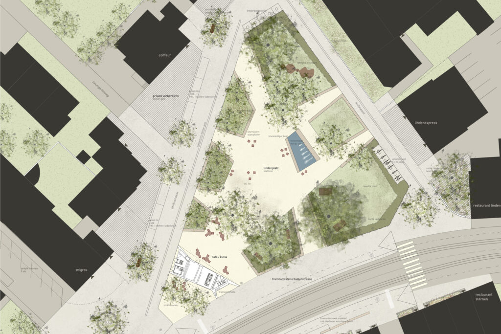 Studienauftrag Umgestaltung Lindenplatz Allschwil