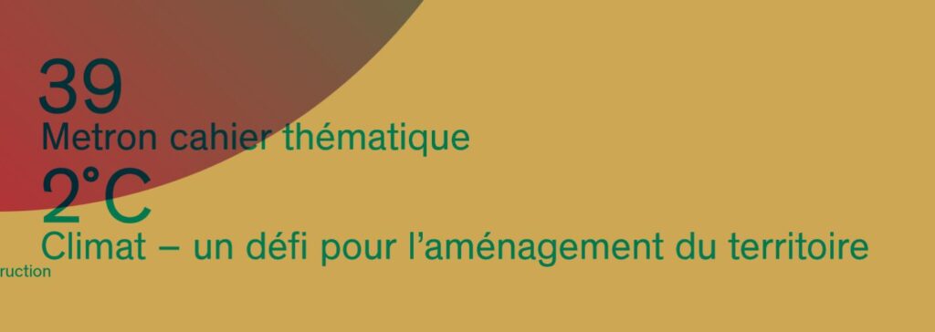 Cahier thématique de Metron 39, climat