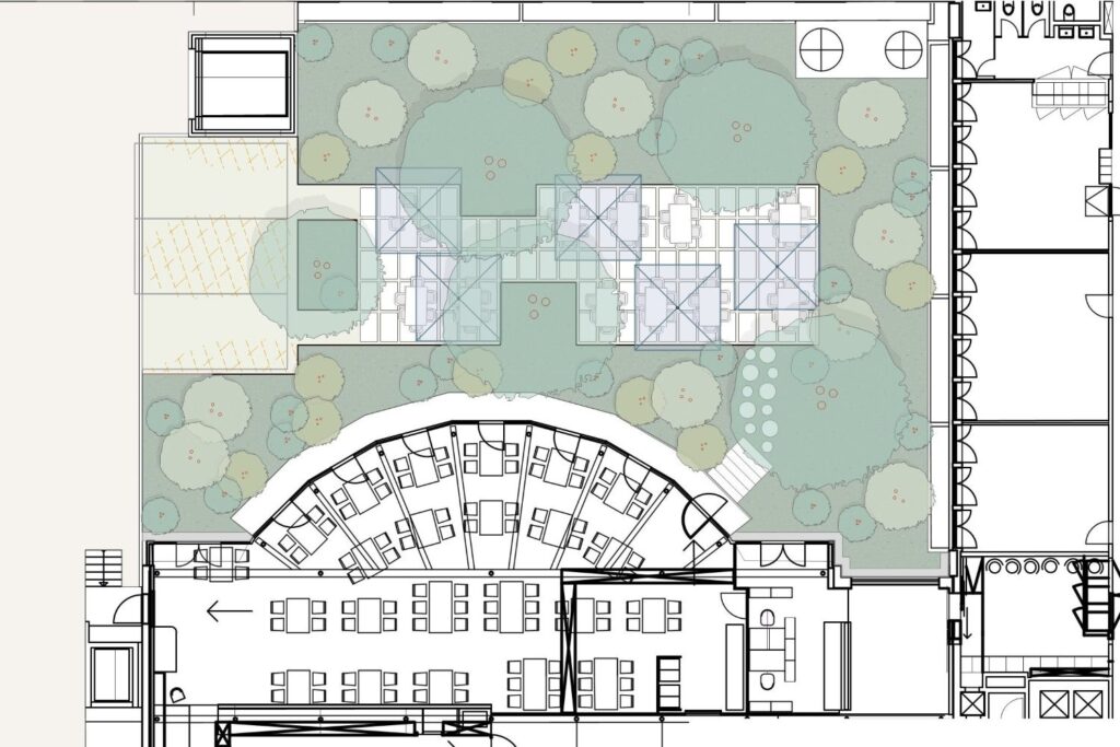 Plan Innenhof, Einsteinstrasse Bern