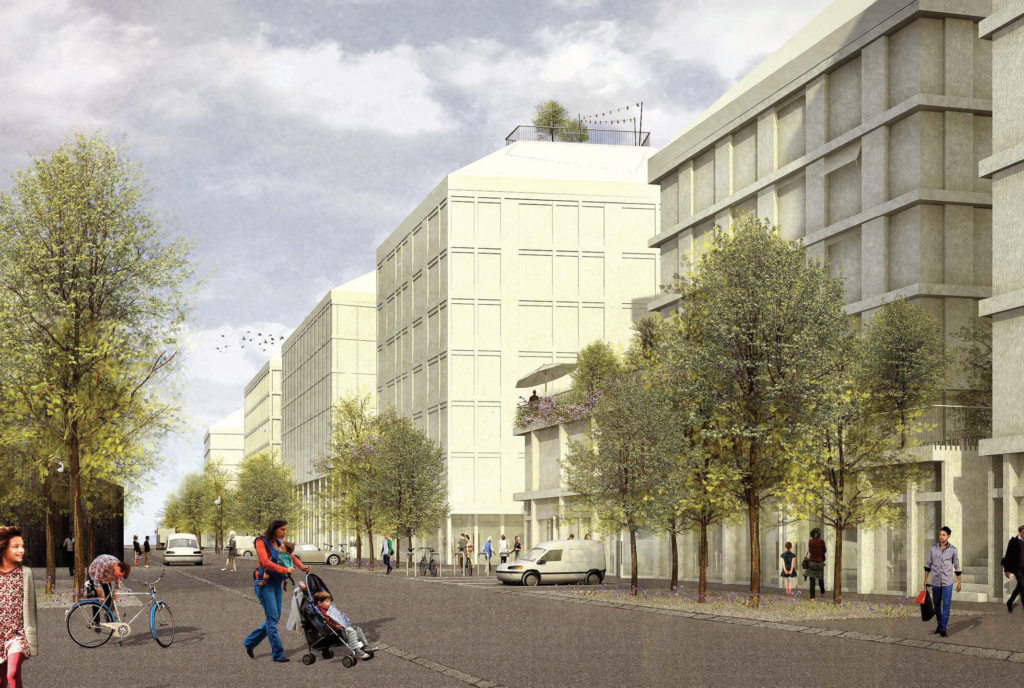 Emmenbaum Nord, Visualisierung Planergemeinschaft Mirlo Urbano / Brühlmann Loetscher mit Lorenz Eugster Landschaftsarchitekten und Städtebau