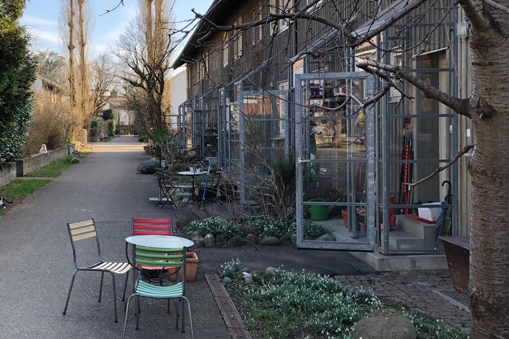 Das Städtebauteam vor Ort … Siedlung Haberacher, Baden Rütihof