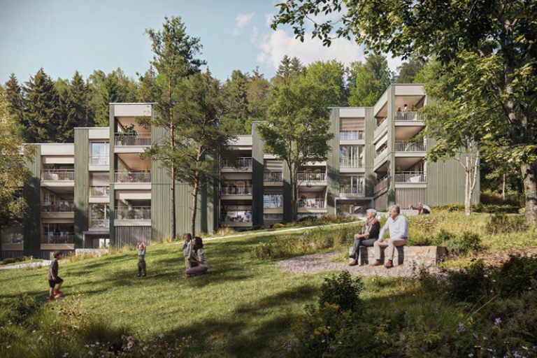 Visualisierung Haefelerhau, Metron Architektur, Visualisierung by Tend