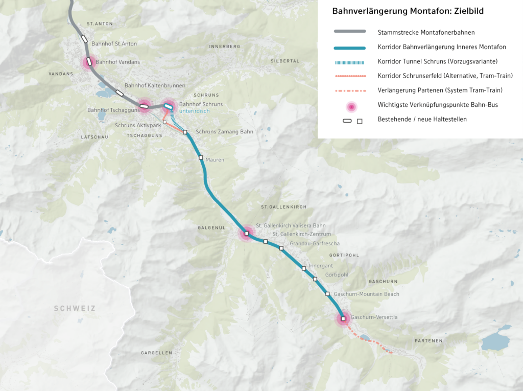 Montfonerbahn, gewählte Bestvariante 2023-24