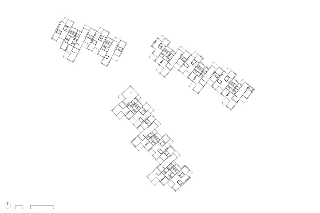 Grundriss Regelgeschoss Wohnüberbauung Häfelerhau