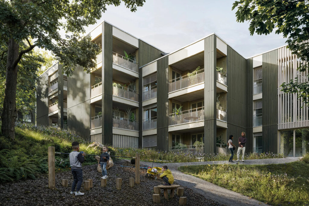 Visualisierung Loggias Wohnüberbauung Häfelerhau