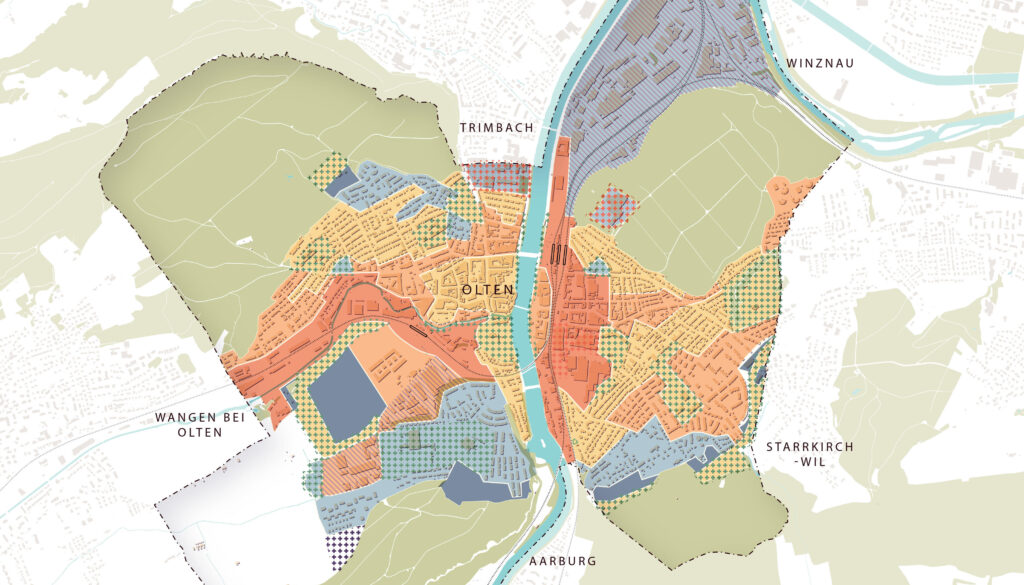 Olten_Strategiekarte zum Siedlungsgebiet