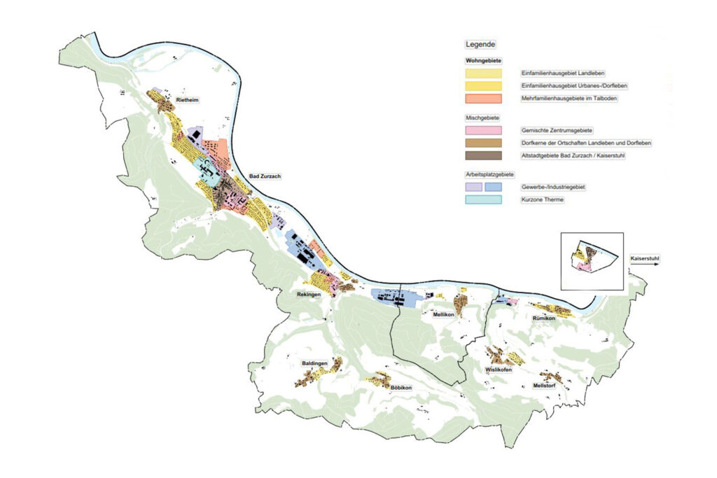 Neun auf einen Streich: Revision der Nutzungsplanungen von Zurzach und Mellikon