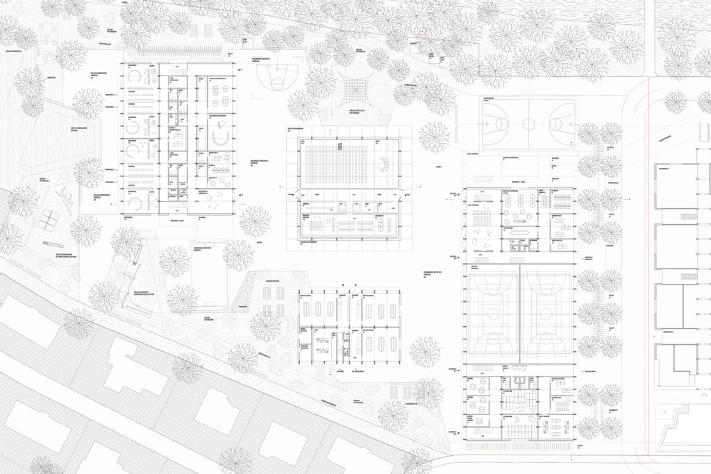 Erdgeschossgrundriss Penzisbettini Architekten