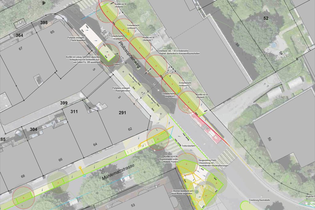Ausbau Fernwärme Bern, Planausschnitt