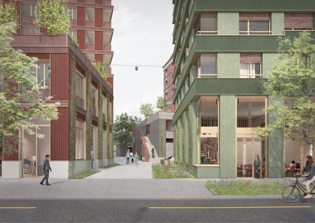 Visualisierung Gasse im Emmenbaum-Areal, Emmen