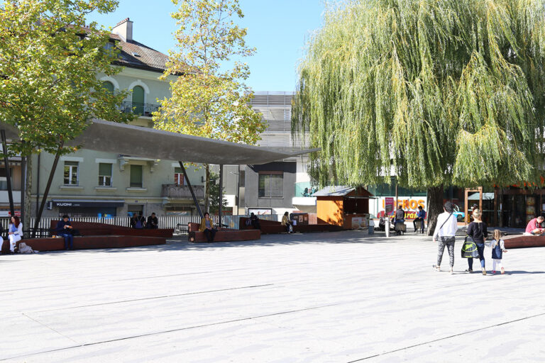 Der Place du Marché in Renens wird als attraktiver öffentlicher Raum geschätzt