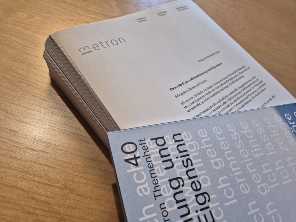Metron Themenheft 40 und Anschreiben